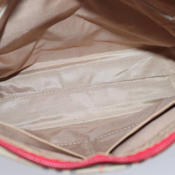 Burberry Nova Check Tote Bag Canvas Leather Beige Red - Picture 11 of 16